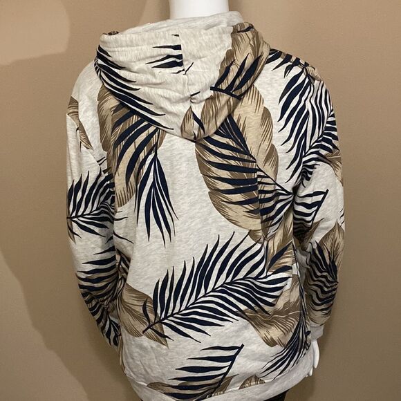 Mens SUN + STONE Leaf Print Hoodie- Size XL - Picture 11 of 15